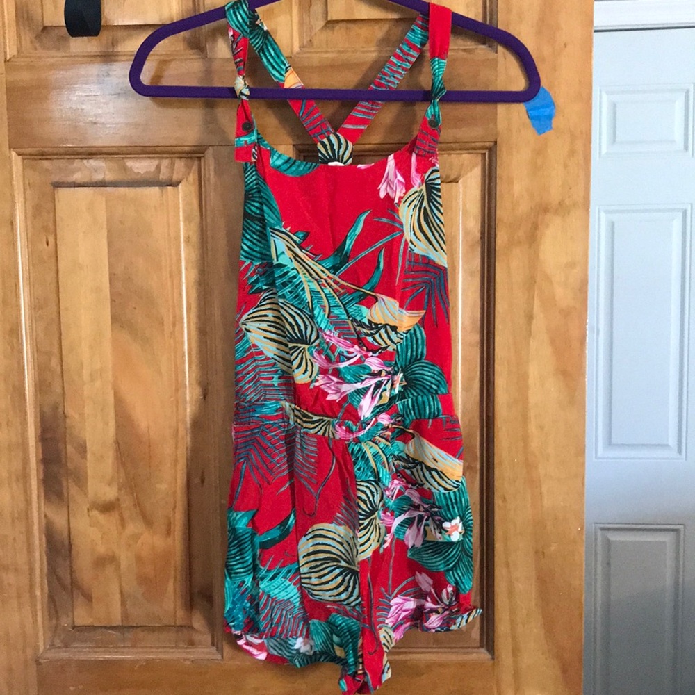 Roxy Tropical Print Romper